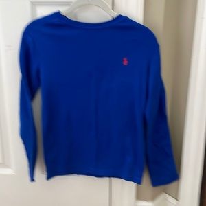 Boys waffle knit long sleeve shirt (Polo)